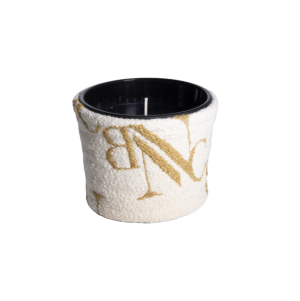 Mountain Chic Candle Small bruine textielcover